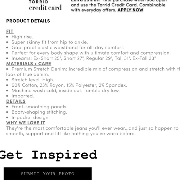 torrid Distressed Dark Blue High-Rise bombshell Skinny Jeans - Picture 4 of 15